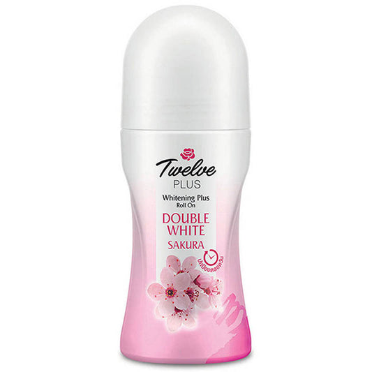 12Plus Whitening Plus Roll-On Double White Pink - 45ml