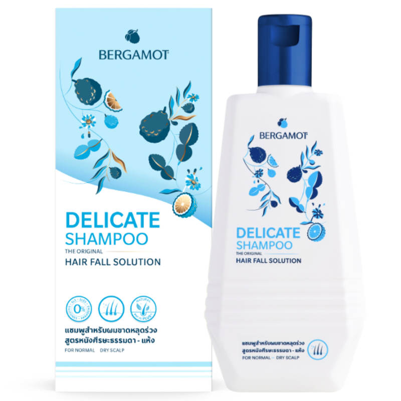 Bergamot Delicate Shampoo for Normal to Dry Damaged Hair - 310ml