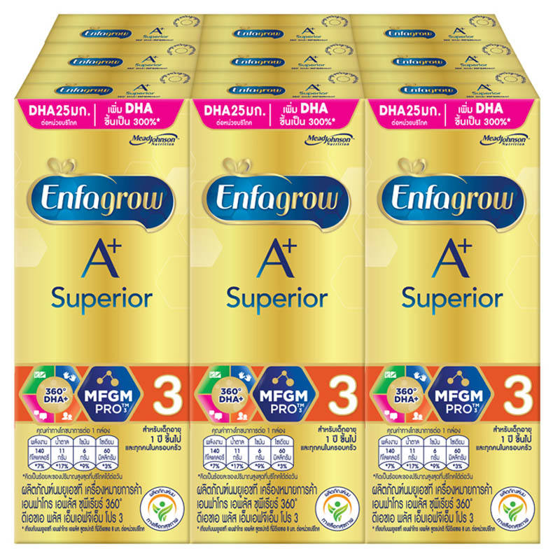 Enfagrow A Plus Superior 3 - 180ml Pack of 9