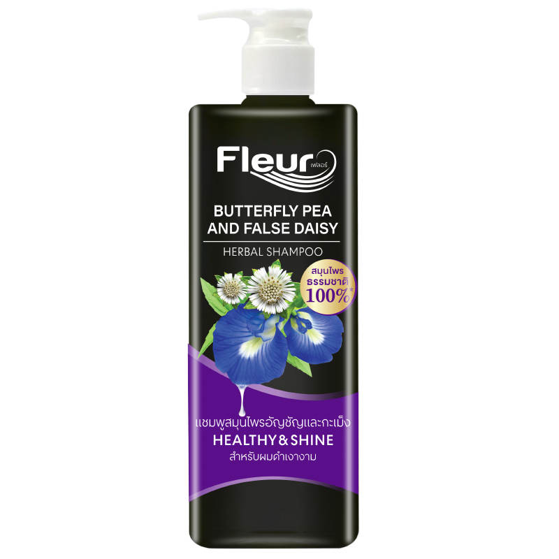 Fleur Butterfly Pea and False Daisy Herbal Shampoo 400ml