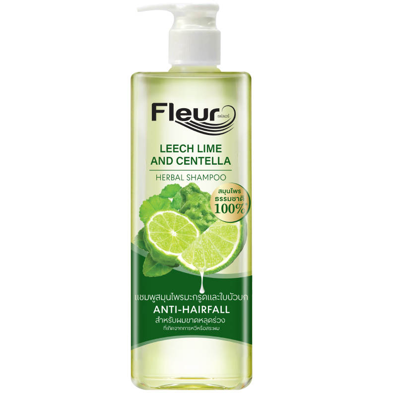 Fleur Leech Lime and Centella Herbal Shampoo 400ml