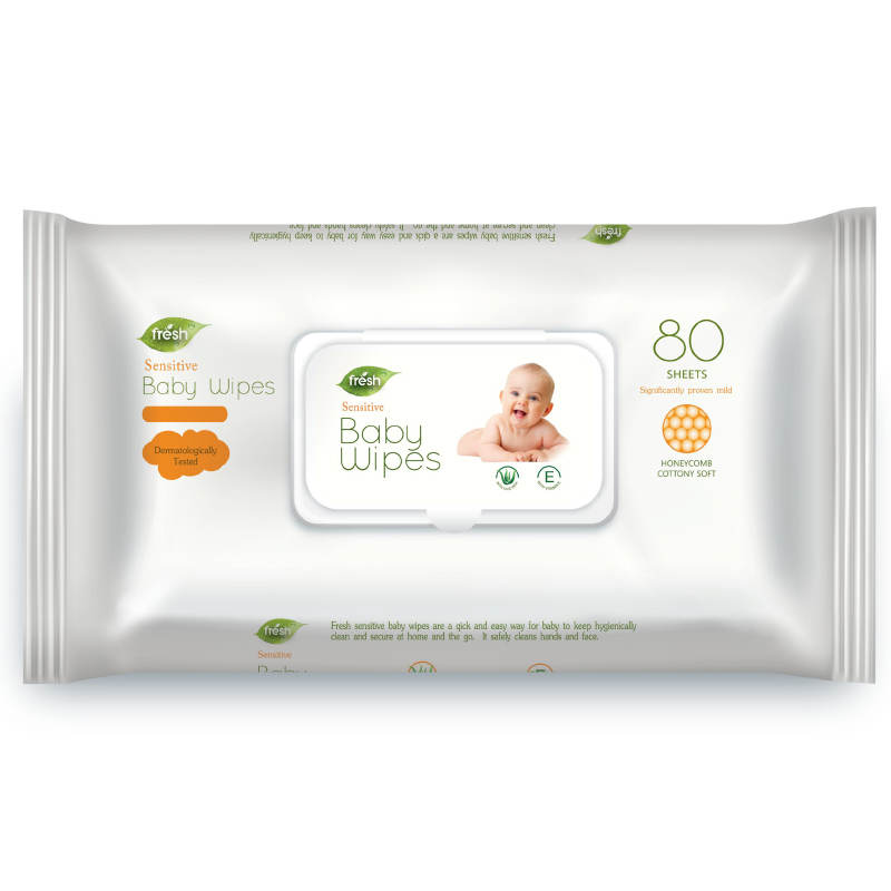 Fresh Sensitive Baby Wipes - 80 Sheets
