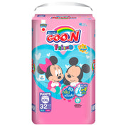 GOON Friend Baby Diaper Pants, Powder Scent, XXL Size, 32 Pieces