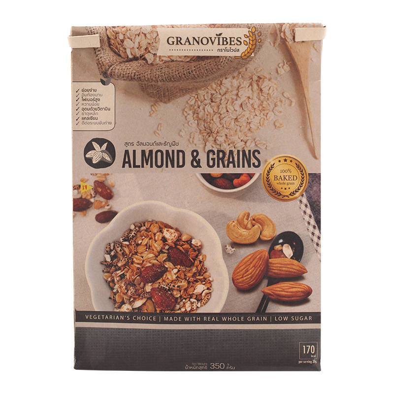 Granovibes Granola with Almond and Grains - 350g Pack