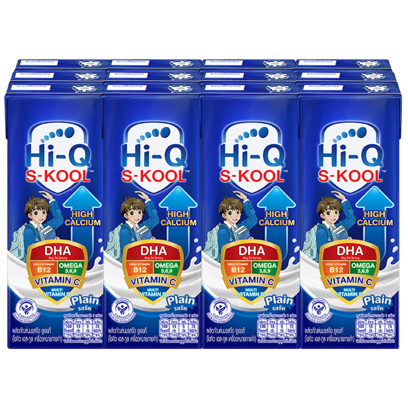 Hi-Q UHT Milk S Kool 180ml Pack of 12