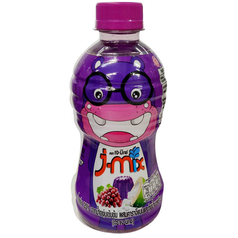 J-Mix Grape Juice with Nata De Coco 25% - 270ml