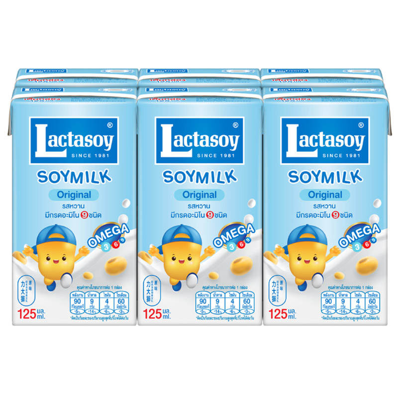 Lactasoy UHT Soy Milk - 125ml Pack of 6