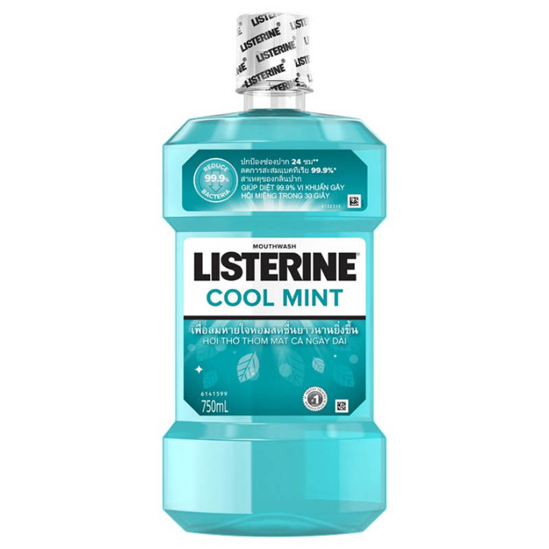 Listerine Cool Mint Mouthwash 750ml