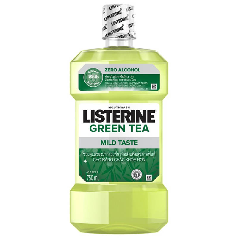 Listerine Natural Green Tea Mouthwash - 750ml