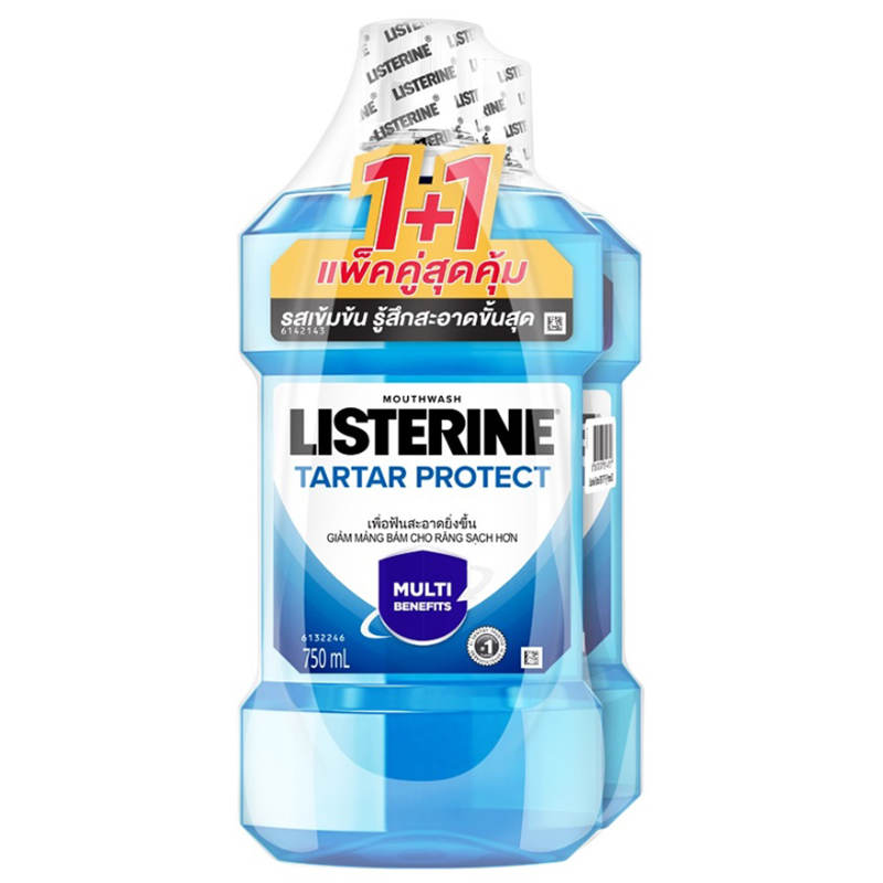 Listerine Tartar Protection Mouthwash - 750ml Pack of 2