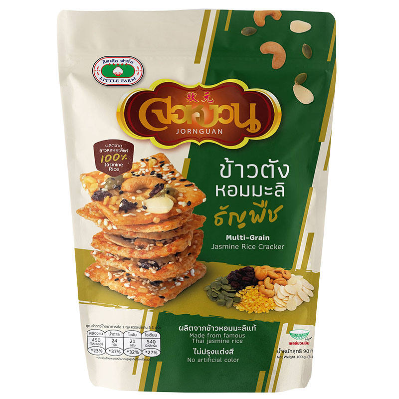 Little Farm Jornguan Multi-Grain Jasmine Rice Crackers 90g