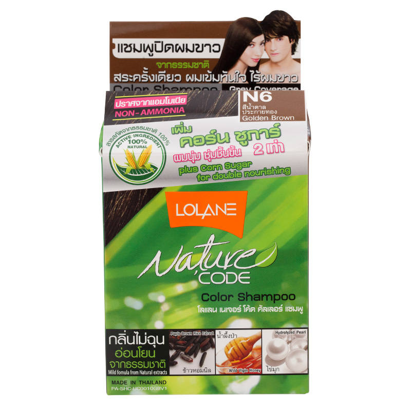 Lolane Color Shampoo Golden Brown No. N6 - 10ml