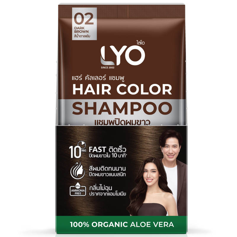 LYO Dark Brown 02 Hair Color Shampoo
