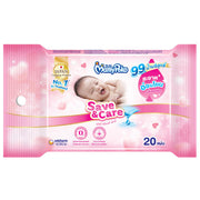 Mamy Poko Baby Wipes - Gentle Care for Your Baby's Skin - 20 Sheets