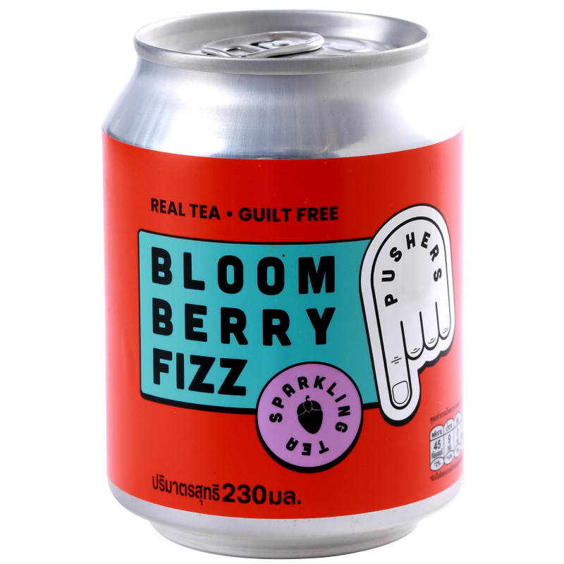 Pushers Bloom Berry Fizz 230ml - Sparkling Fruit Tea