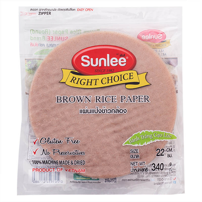 Sunlee Brown Rice Paper, 340g