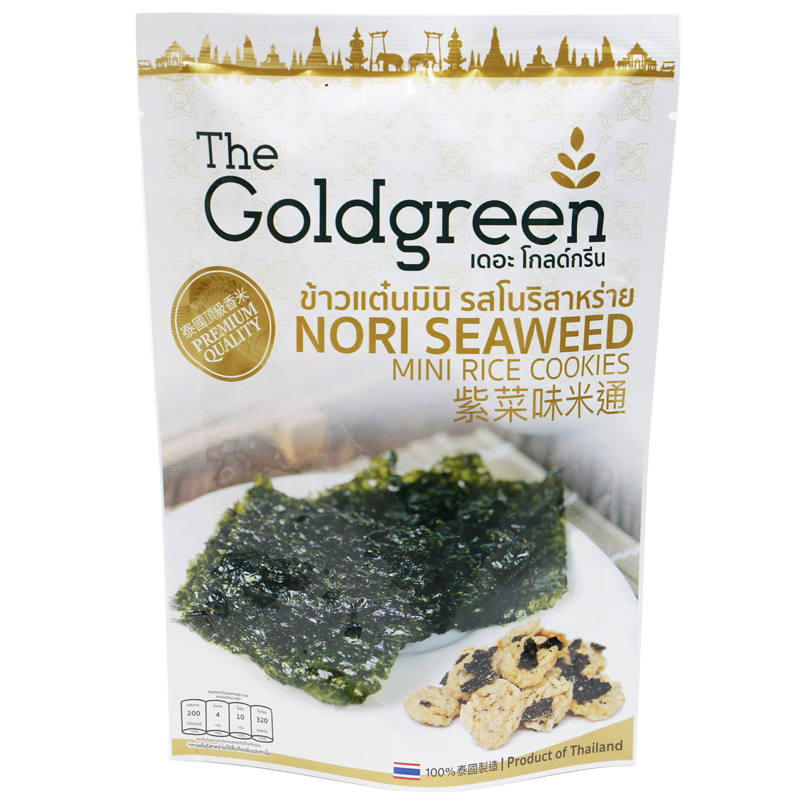 The Goldgreen Nori Seaweed Mini Rice Cookies - 40g