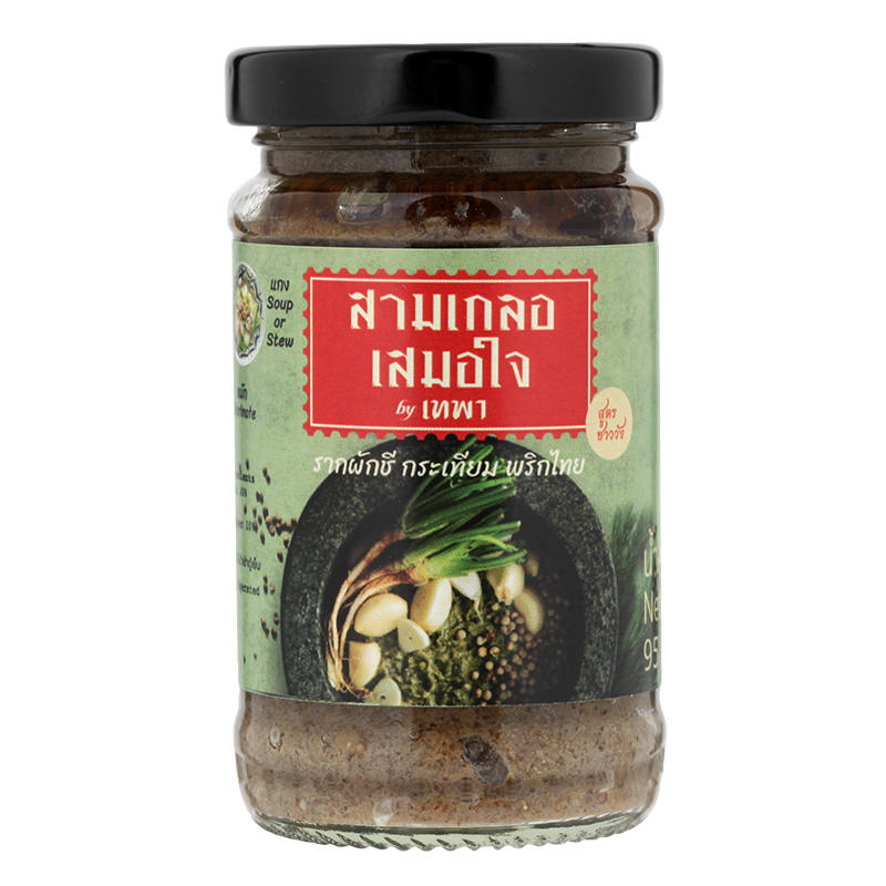 The Three Musketeers Minced Coriander Root with Garlic and Peppercorn - 95g
